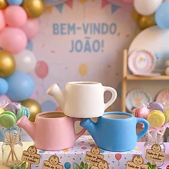 Regador P 💐 Regador Decorativo de Cerâmica Cachepô para Plantas e Arranjos Flores Festa Infantil