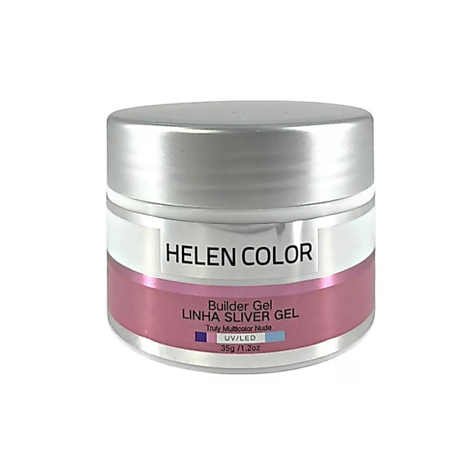 👉 Gel Construtor Helen Color Linha Silver 35g – Alta Resistência, Brilho, alongamento e blindagem