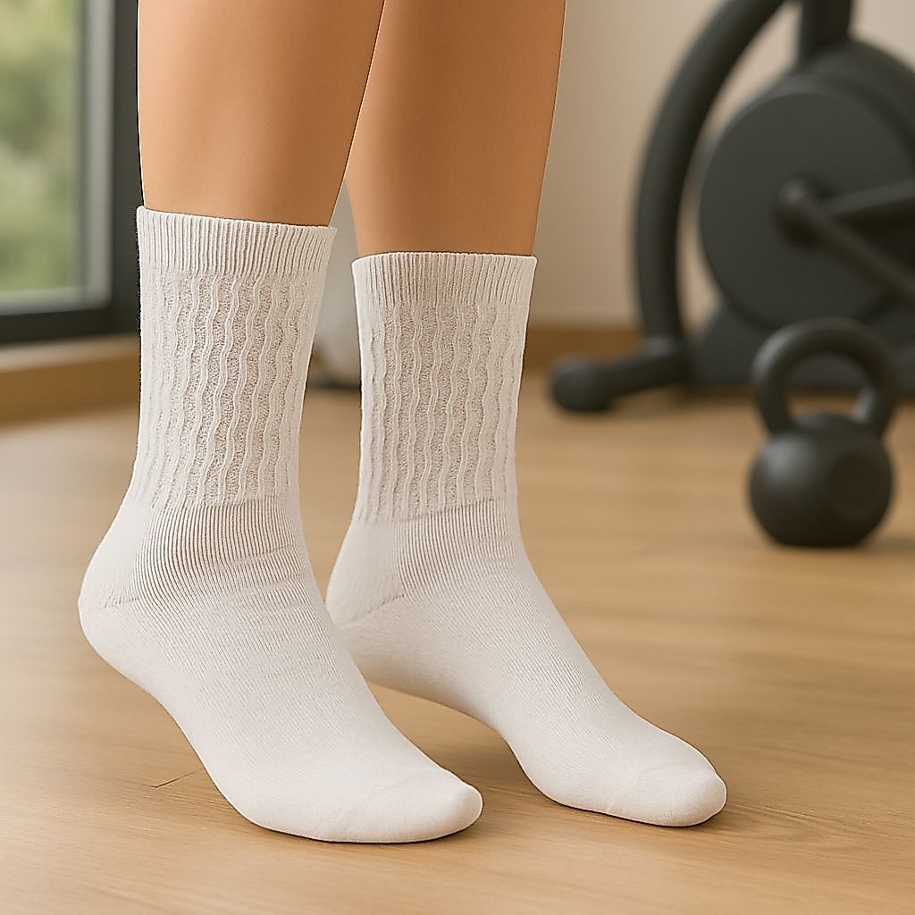 kit 3 a 12 Pares De Meia Feminina para Frio e Academia Aerobica Fitness Lisas Exercicio e dia a dia — imagem 2 de 2