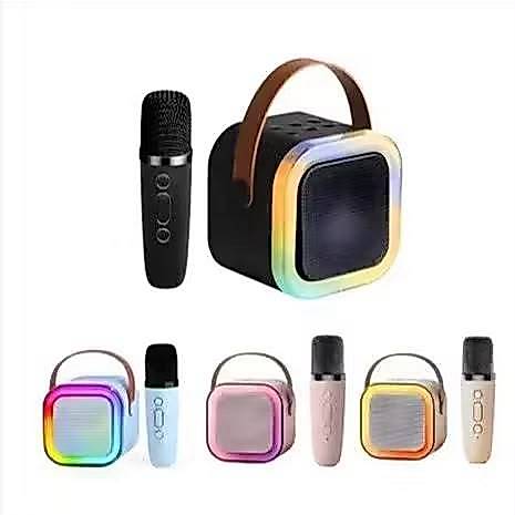 Caixa De Som Com Microfone Karaokê sem fio Bluetooth Brincadeira Família Criança