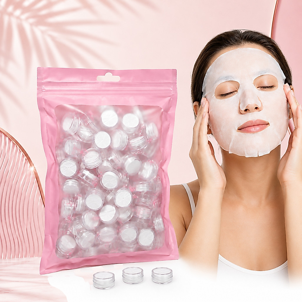 Máscaras Desidratadas 100/50un Descartável para Limpeza Facial e Skincare Profissional
