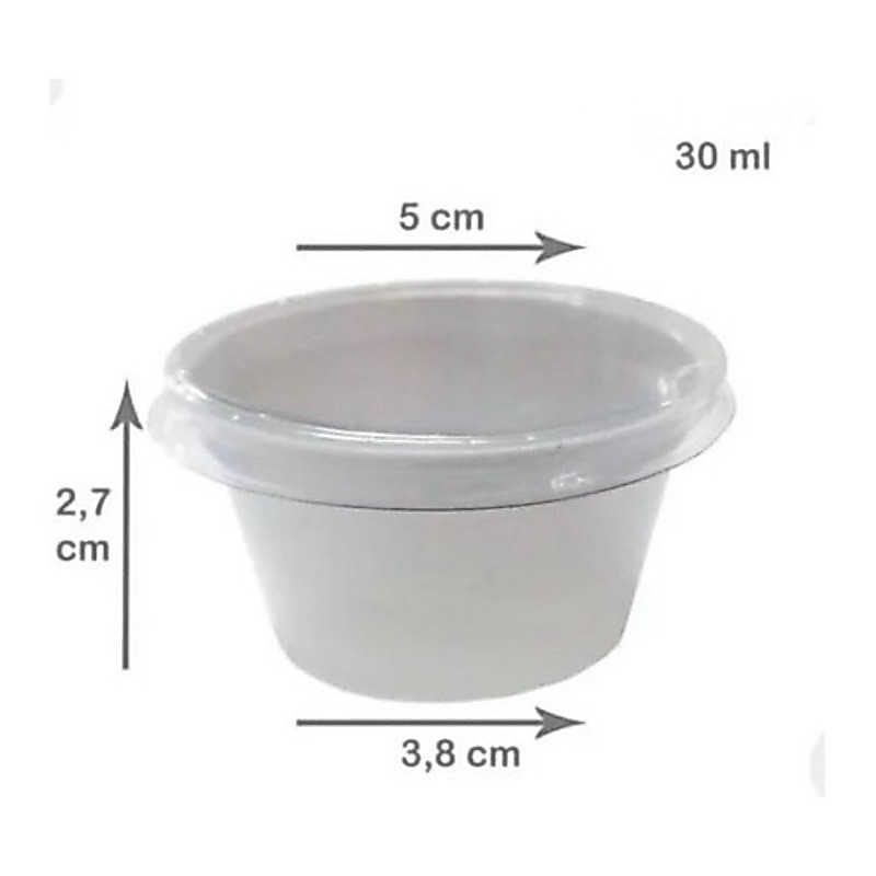 700 Potinho Molheira G695 Pote Molho 30ml incolor Tampa incolor P695 OFF// (CHOCO)