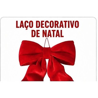 Laço Encanto Natalino Grande em Vermelho Vivo 40cm para Decoração Festiva – OIH-9258