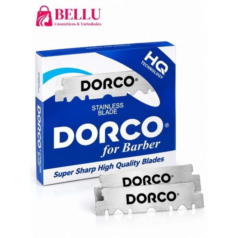 DORCO - MEIA LÂMINA - STAINLESS BLADE COM 100UNIDADES