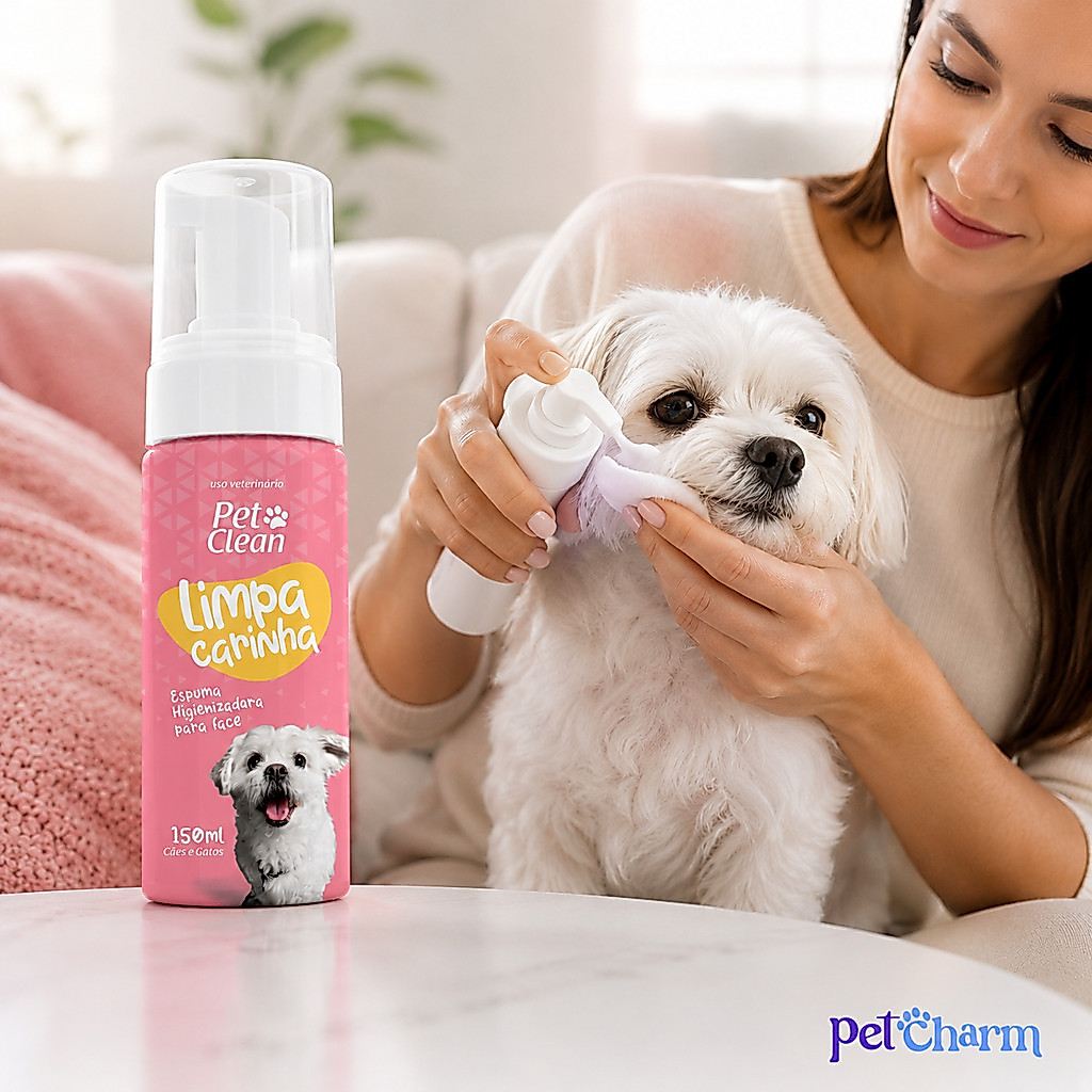 Limpa Carinha Limpador De Rosto Cães E Gatos Pet Clean 150ml — imagem 2 de 2
