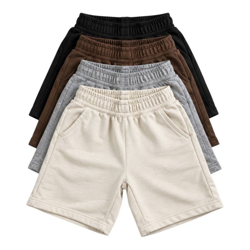 Kit 4 shorts bermuda moletom  infantil menino masculino 100% algodão peluciado