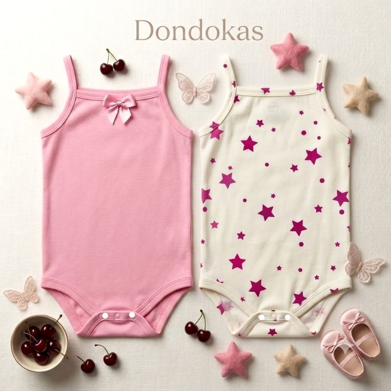 Kit com 2 Body Bebe Menina Alcinha Algodão Confortavel Roupa Bebê Bodies do M ao GG