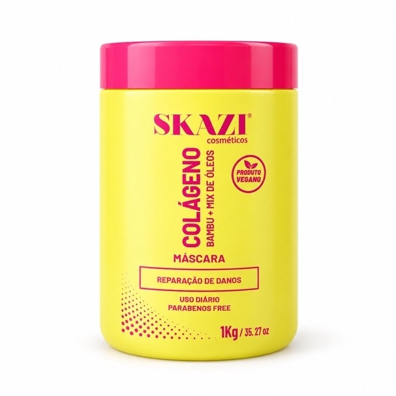 Mascara De Tratamento Skazi Vegana Reparação De Danos Colageno 1 Kg