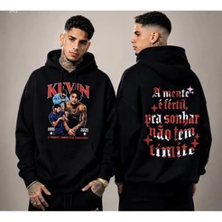 Moletom Blusa de Frio Premium Canguru Eterno Mc Kevin a Mente é Fértil Streetwear Unissex