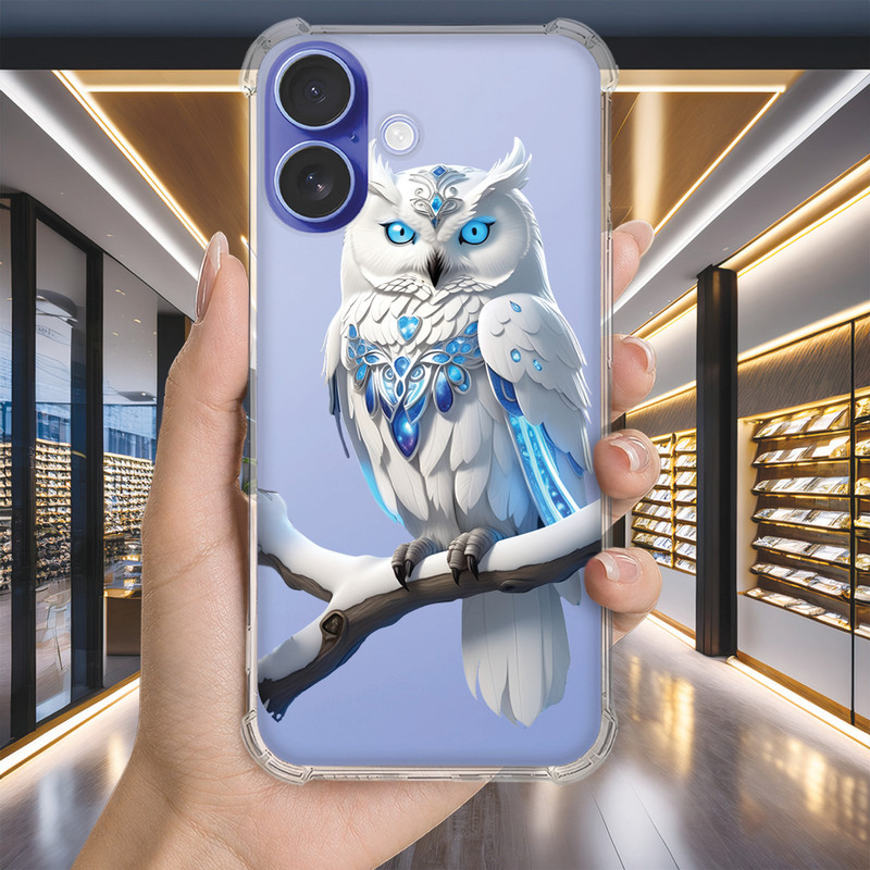 Capa Capinha IPHONE 16 PRO MAX PLUS 16e 15 14 13 MINI Anti-impacto Personalizada bichinho CORUJA owl (3377)