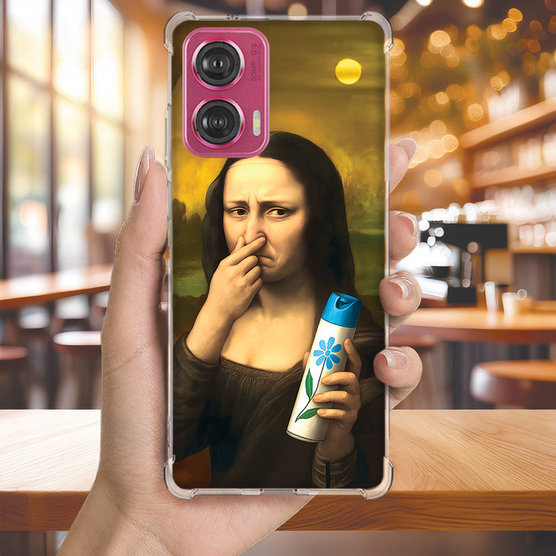 Capa Capinha MOTO G50 G42 G41 G35 G34 G32 G31 G24 G23 Anti-impacto Personalizada funny MONALISA (4186)