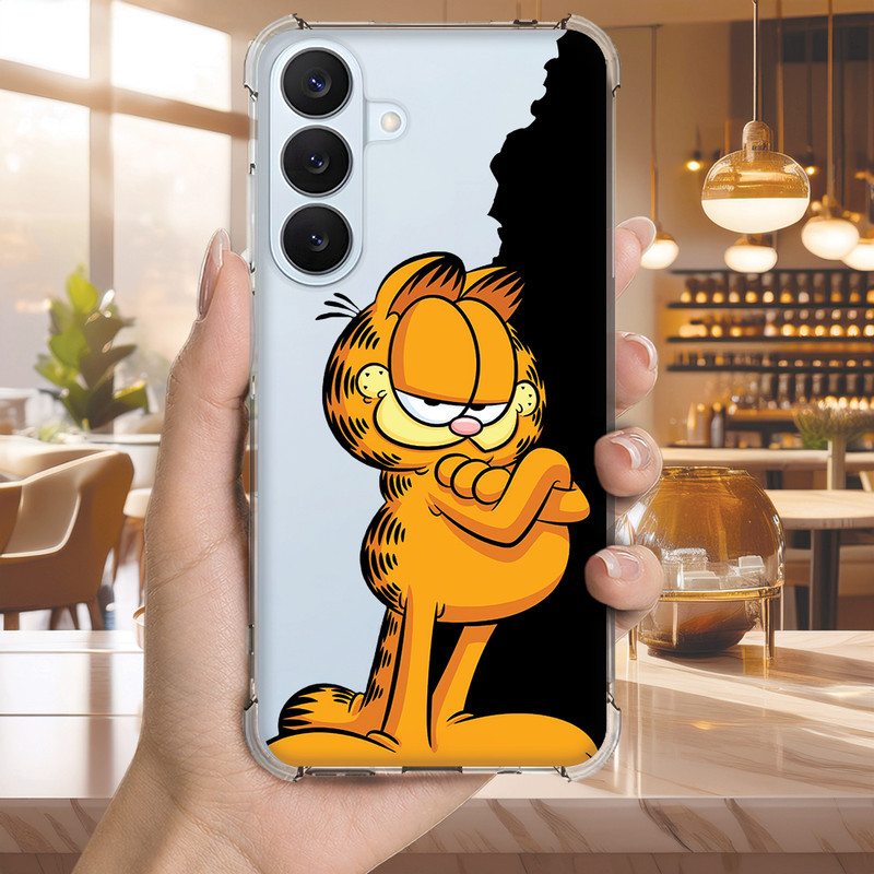 Capa Capinha GALAXY A20 A16 A15 A14 A13 A12 Anti-impacto Personalizada desenho GARFIELD (3457)