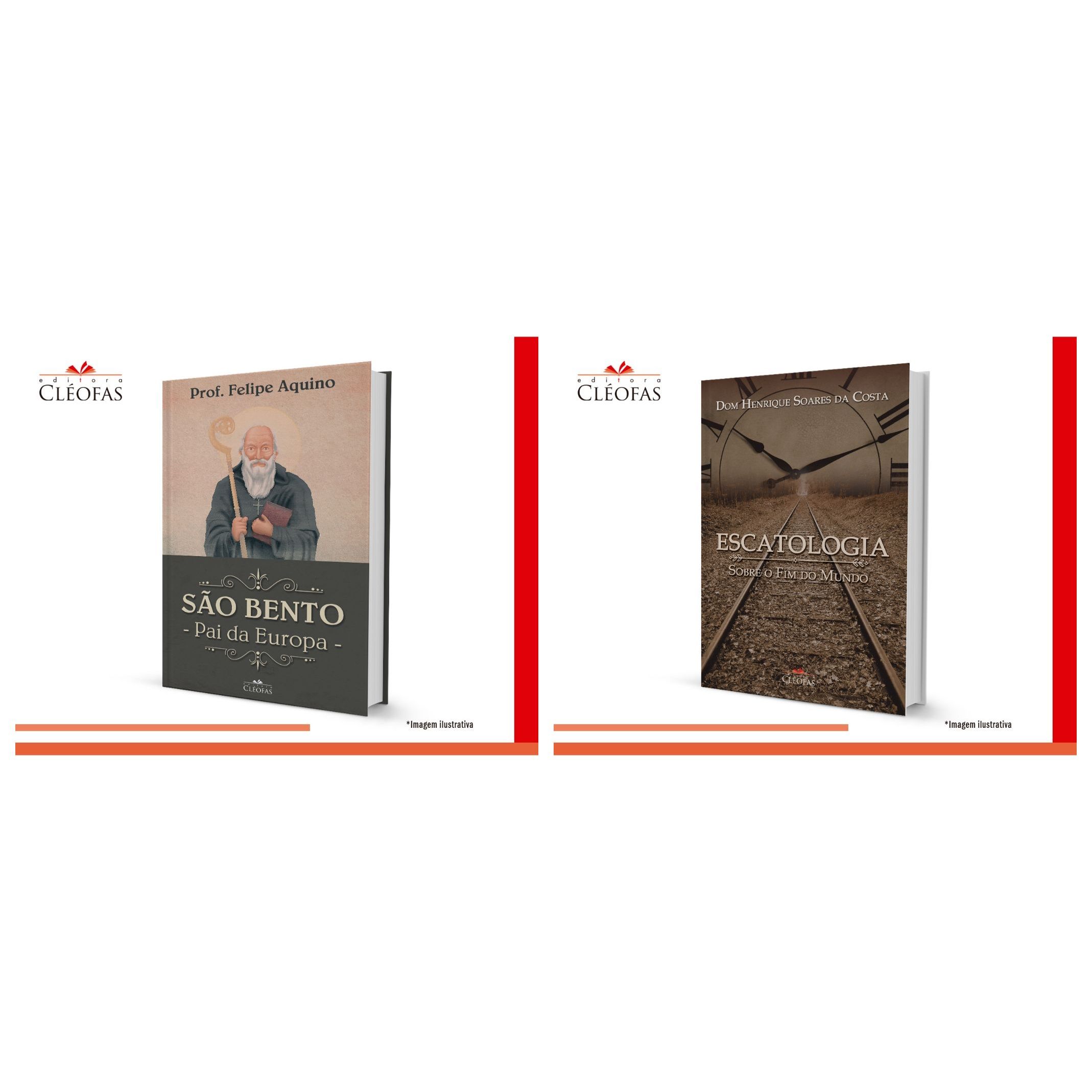 KIT Livro Escatologia e  Livro São Bento – Céu, Inferno, Juízo Final e a Vida do Grande Patriarca da Igreja