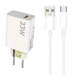 Kit Carregador Turbo para Redmi 12C - Cabo Micro USB e Fonte