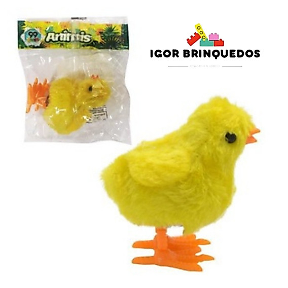 Pintinho Amarelinho Brinquedo Pelúcia Corda Infantil