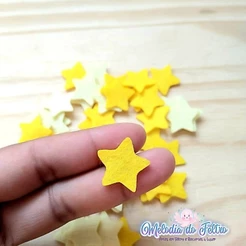 Recorte em Feltro Estrelas 50 unidades