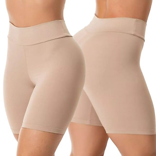 Short Anagua Segunda Pele Feminino Cintura Alta Não Marca Conforto Usar Com Saia E Vestid…