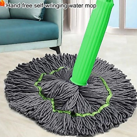 Esfregão Mop Desidratação 2 Em 1 - Esfregão Giratório Automático Para Limpeza De Piso