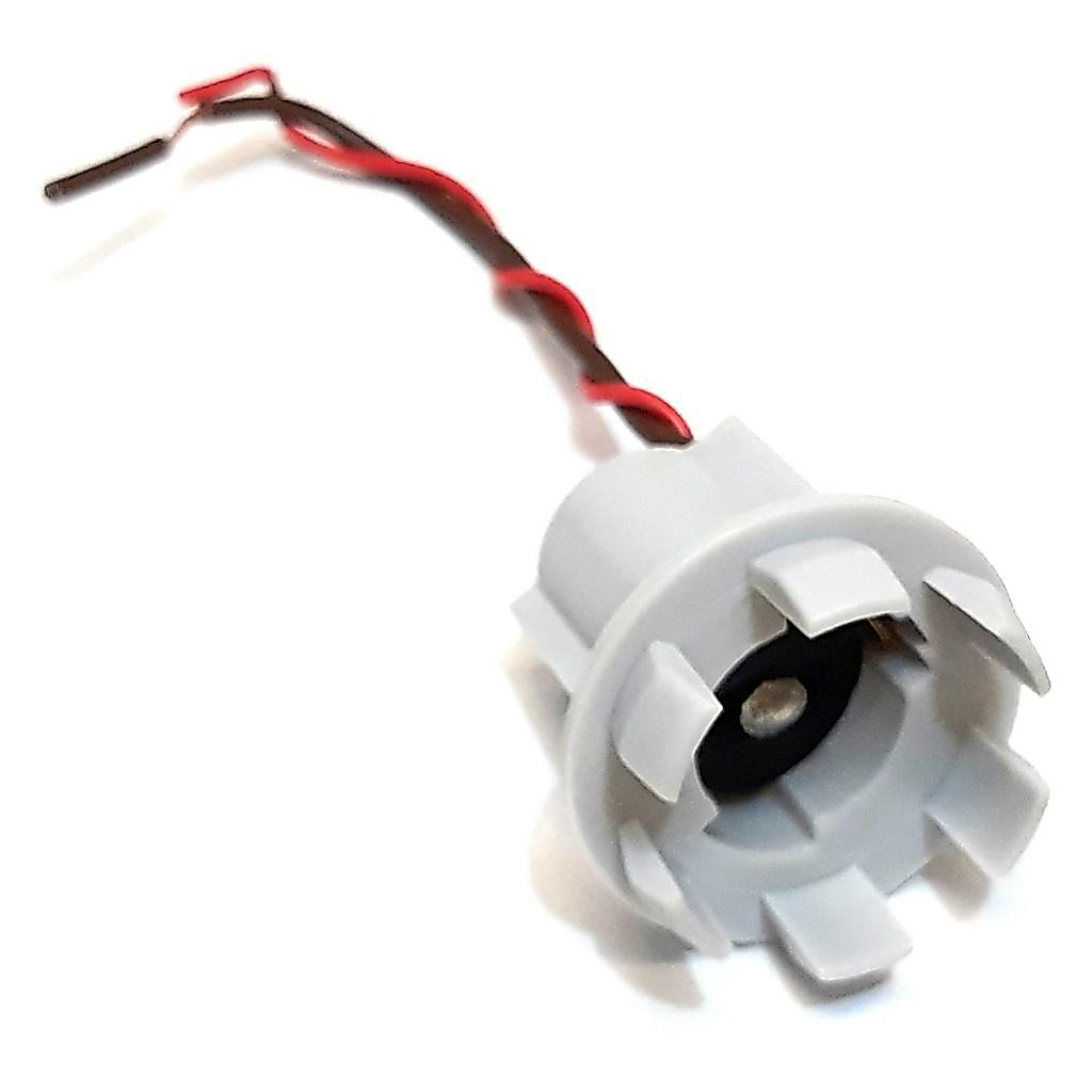 Soquete Com Garra 1 Polo Em Nylon Terminal Margarida Universal Lâmpada Adaptação Veículo Automovel Elétrica Automotiva