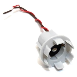 Soquete Com Garra 1 Polo Em Nylon Terminal Margarida Universal Lâmpada Adaptação Veículo Automovel Elétrica Automotiva