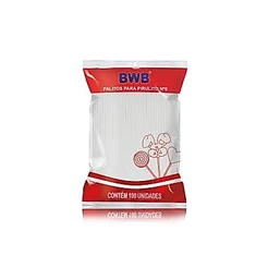Palitos Para Pirulito 100 Unidades Pequeno 09Cm - Branco Bwb Palito (CHOCO)