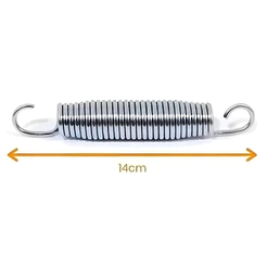Kit com 30 Molas 14cm para Cama Elástica 1,40m, 1,83m, 2,30m Pula Pula Nacional