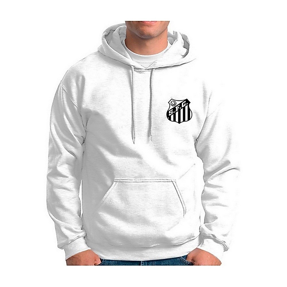 Blusa de Frio do Santos Confortável Moletom Masculino de Time Brasileiro Casaco NJR Unissex Streetwear
