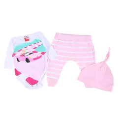 Conjunto Bebê Dengos E Cia Estampa Unicórnio - 03 Peças