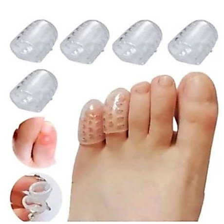 KIT 10 Dedeiras de Silicone Protetor Calo Unha Encravada Para Dedo Dos Pés (TV-6130)