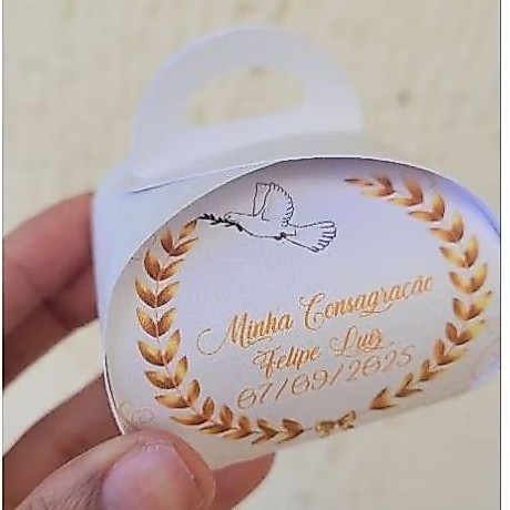 kit porta bombom batizado eucaristia lembrancinha festa personalizada qualquer tema