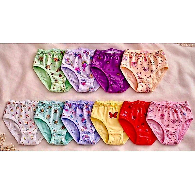 Kit 10 Calcinha Infantil Kits Menina Calcinha Feminina Infantil Forradas Calcolinha de Criança Infantil