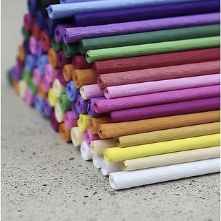 Kit 10 rolos papel crepom 48cm x 2 metros cores variadas