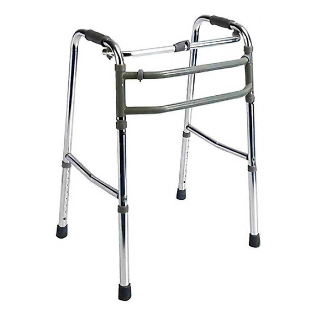 ANDADOR EM ALUMÍNIO DOBRÁVEL FIXO E ARTICULADO MODELO SC300 PARA 130 KG - HIDROLIGHT