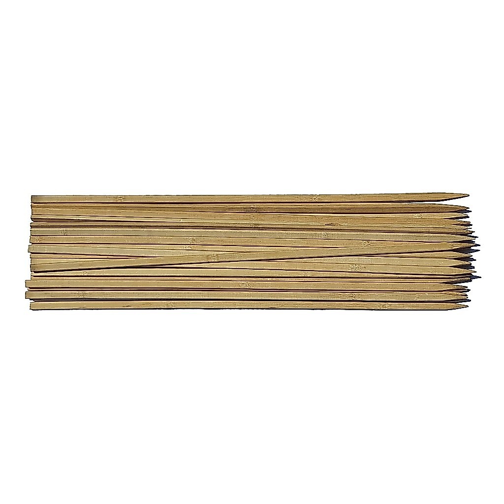 200 Espeto Espetão Vareta de Churrasco Bambu 50cm