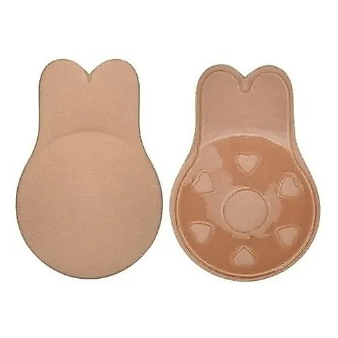 Adesivo Sutia Invisivel Silicone Levanta Seio Nao Cai Push Up Orelha De Coelho 212BIJU
