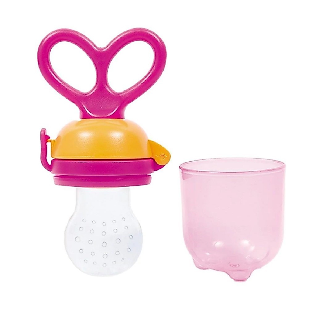 Porta Frutinha Rosa Introdução Alimentar Bebê 6156 Buba · foto 2