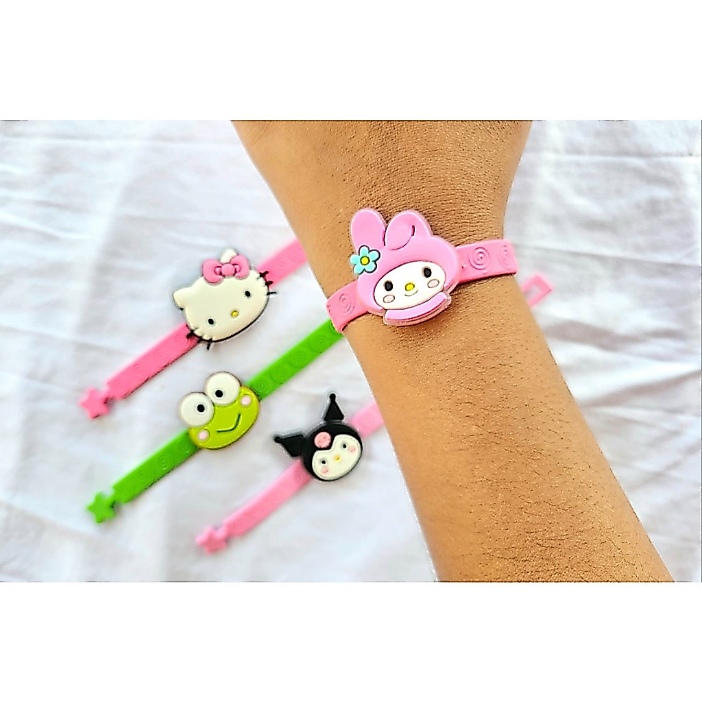 Kit 10 - Pulseira Hello Kitty E Amigos - Lembrancinha