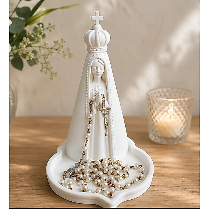 Porta Terço DE Nossa Senhora Aparecida  – Imagem Religiosa Decorativa | Nossa Senhora Padroeira