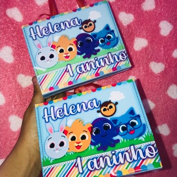 Sacolinha Personalizada com Nome e Idade | Lembrancinha Festa Infantil | Sacola Surpresa