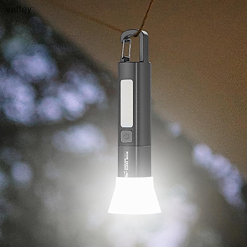 [VLY] Lanterna De Longo Alcance Com Zoom De Alto Brilho COB Flash Lo Design Acampamento Carregamento USB Aventura Ao Ar 