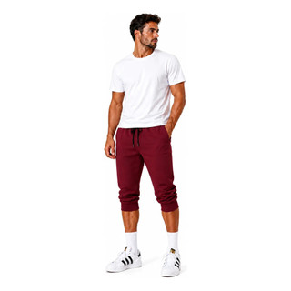 Bermuda Lisa Masculina Shorts Jogger Lançamento Top