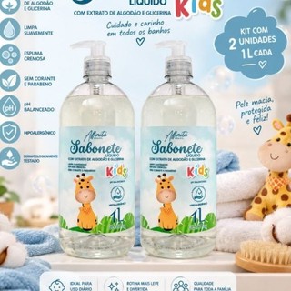 Kit 2 Sabonete Glicerinado Infantil 1L Hipoalergênico