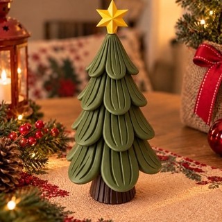 Árvore de Natal Decorativa Verde com Estrela Dourada para Deixar Sua Decoração Mais Elegante