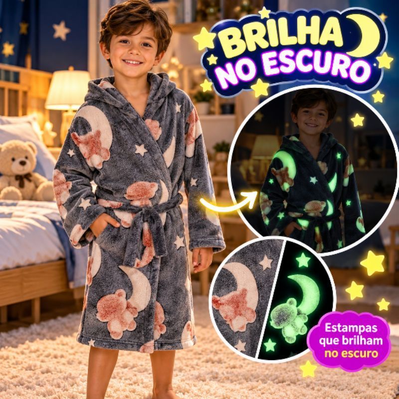 Roupão mantinha Infantil com capuz. Tamanho na descrição.