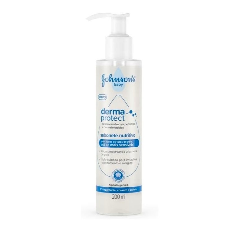 Sabonete Nutritivo Johnson's Baby Derma Protect 200mL
