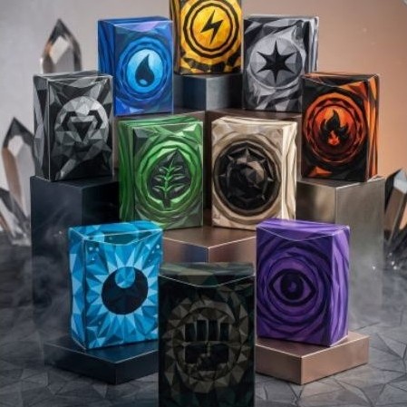 Kit 6 DeckBox Pokémon TCG | Porta Baralho Pokémon | Artes Variadas Deckbox Magic | Pokémon TCG | Caixa de Cartas Pokémon
