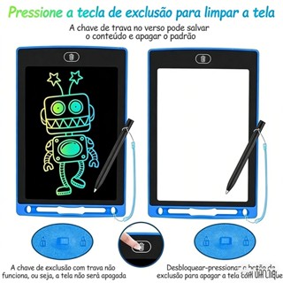 Tablet de Desenho LCD Infantil 8.5 13 16 Polegadas Lousa Mágica Digital, Apagamento Único, Leve e Portátil em Oferta na Shopee