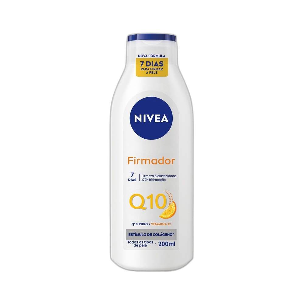 Hidratante Desodorante NIVEA Firmador Q10 + Vitamina C Todos os Tipos de Pele 200ml em Oferta na Shopee
