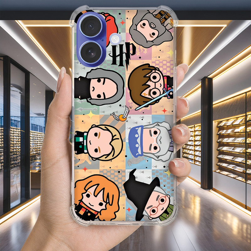 Capa Capinha IPHONE 16 PRO MAX PLUS 16e 15 14 13 MINI Anti-impacto Personalizada geek POTTER harry (3392)