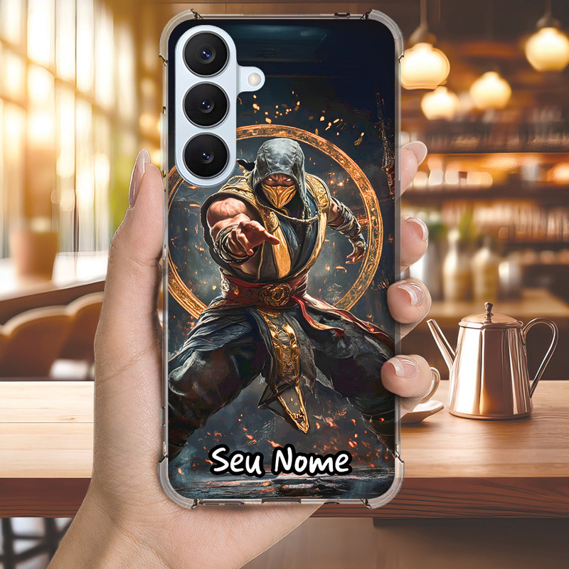 Capa Capinha GALAXY A73 A72 A71 A56 A55 A54 A53 A52 A51 A50 Anti-impacto Personalizada gamer SCORPIONS nome (3575)